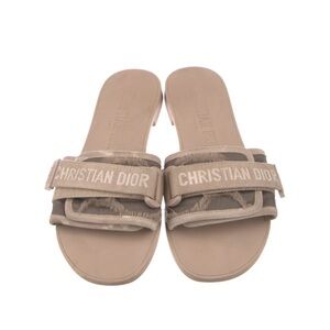 Technical Stretch Fabric Camouflage Dio(r)evolution Slide Sandals 38 nude